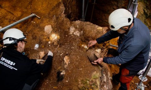 Esta pasada semana se descubrió una cara humana en Atapuerca.