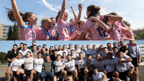 Defensa y Ciencias de la Salud han sido ya dos de los ganadores del Trofeo Rector de rugby masculino y femenino, respectivamente.